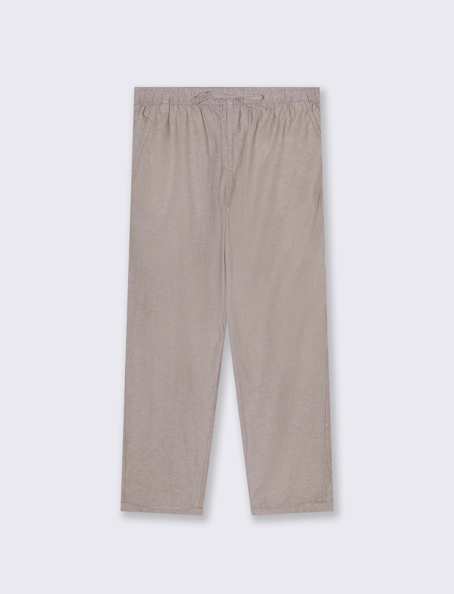 Man's cotton melange effect jogger pants - Grey