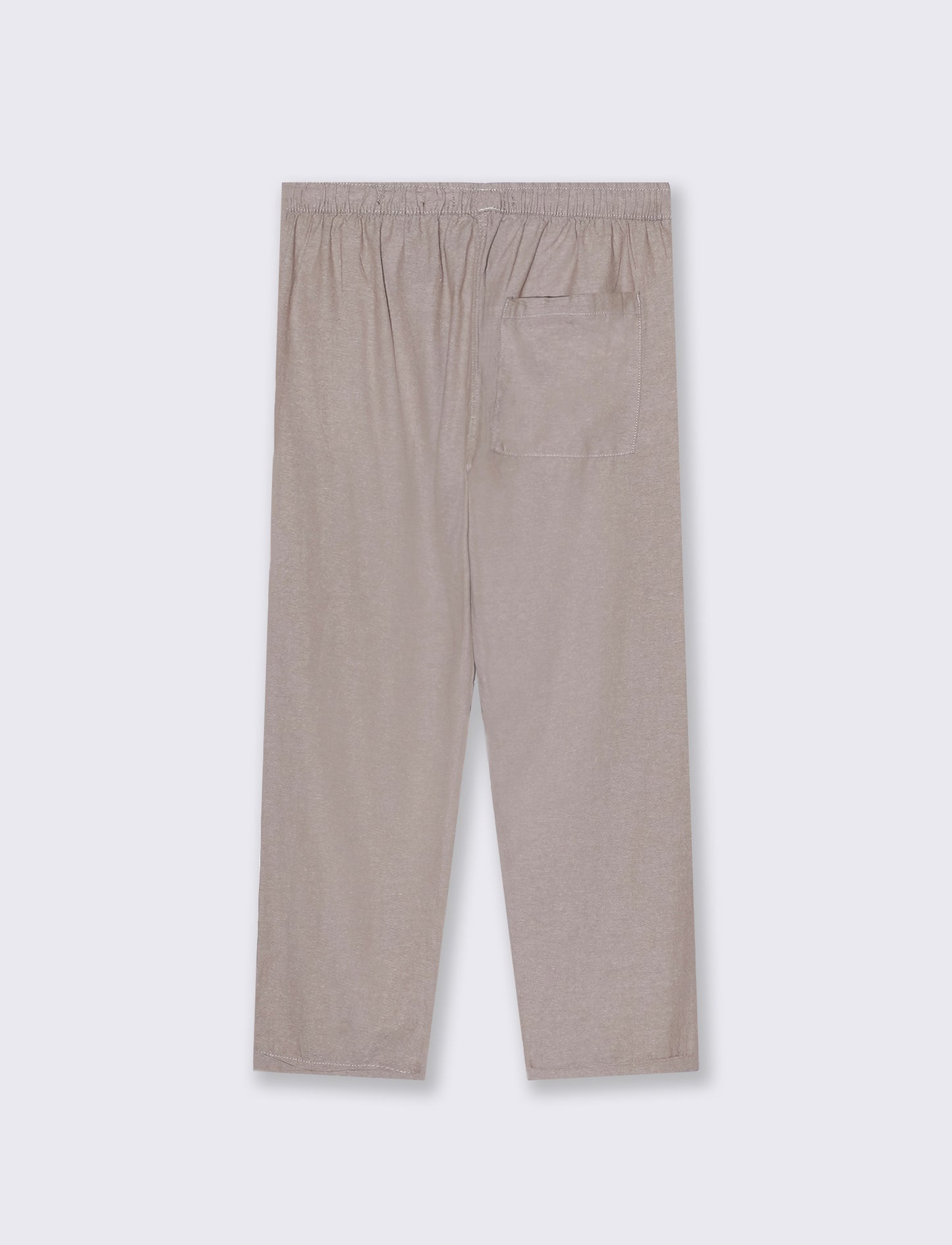 Man's cotton melange effect jogger pants - Grey