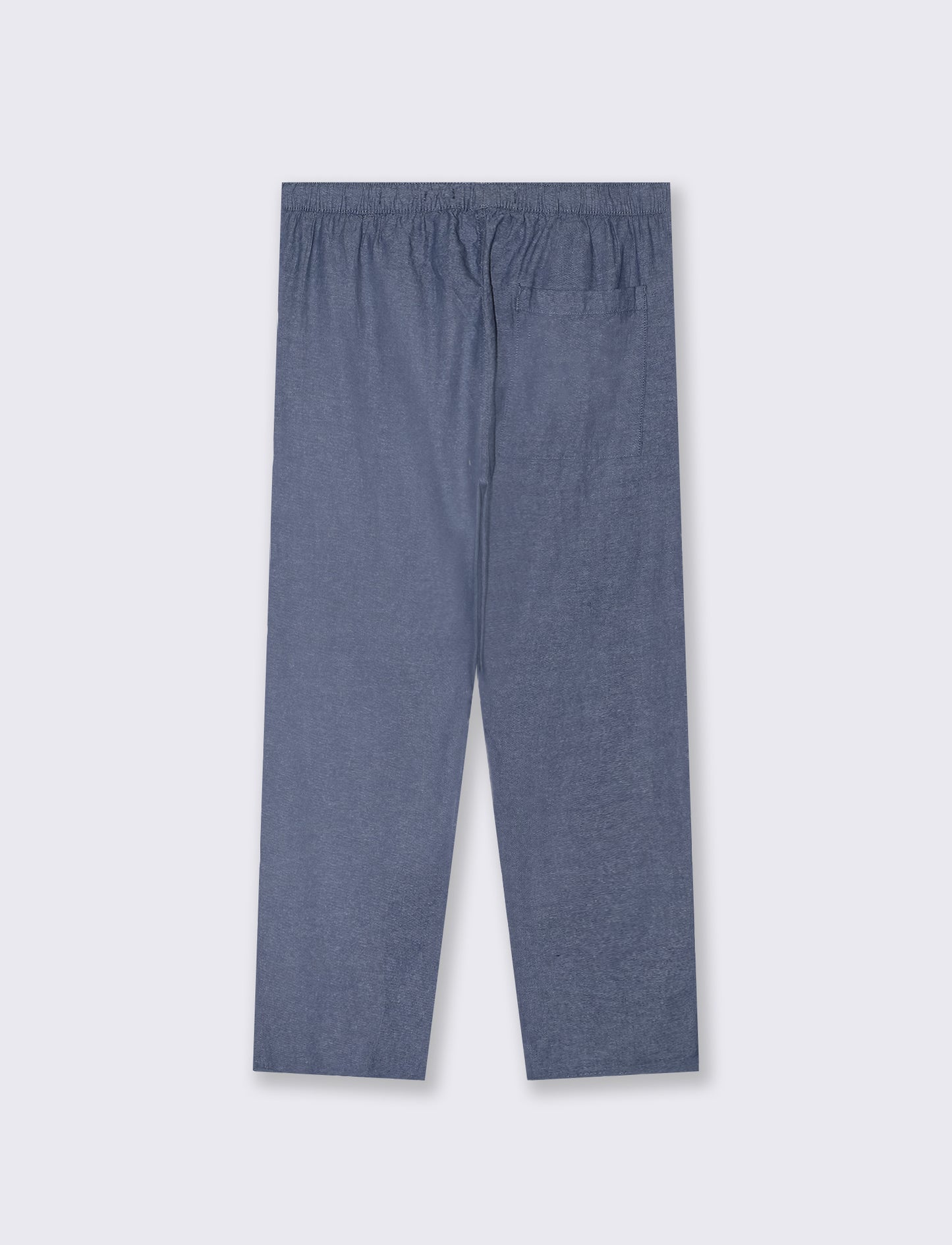 Pantaloni jogger in cotone effetto melange da uomo - Blu