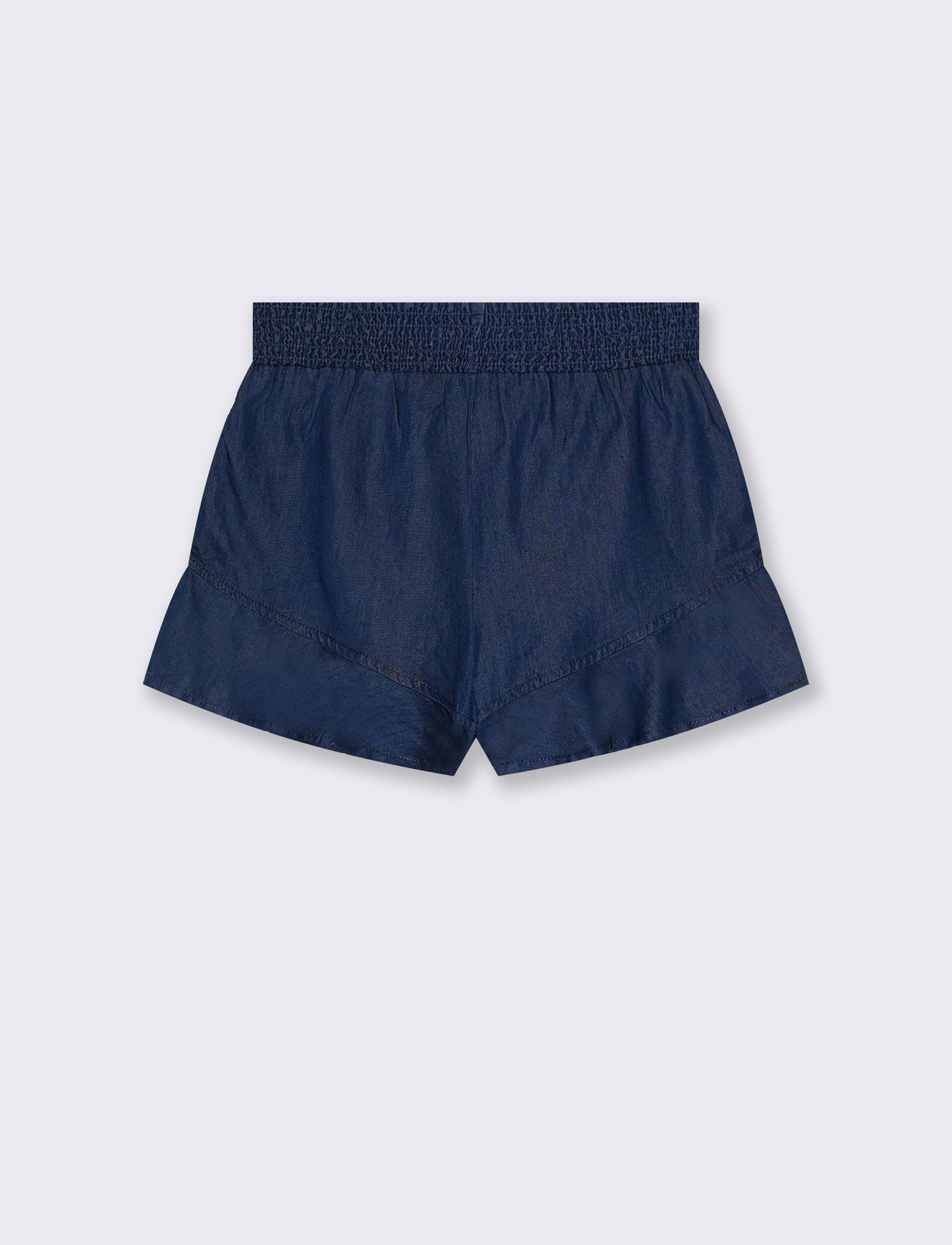 Gonna pantalone in chambray da bambina - DENIM SCURO