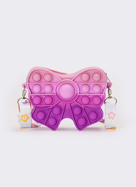 Borsetta bambina fiocco pop it - Lilla
