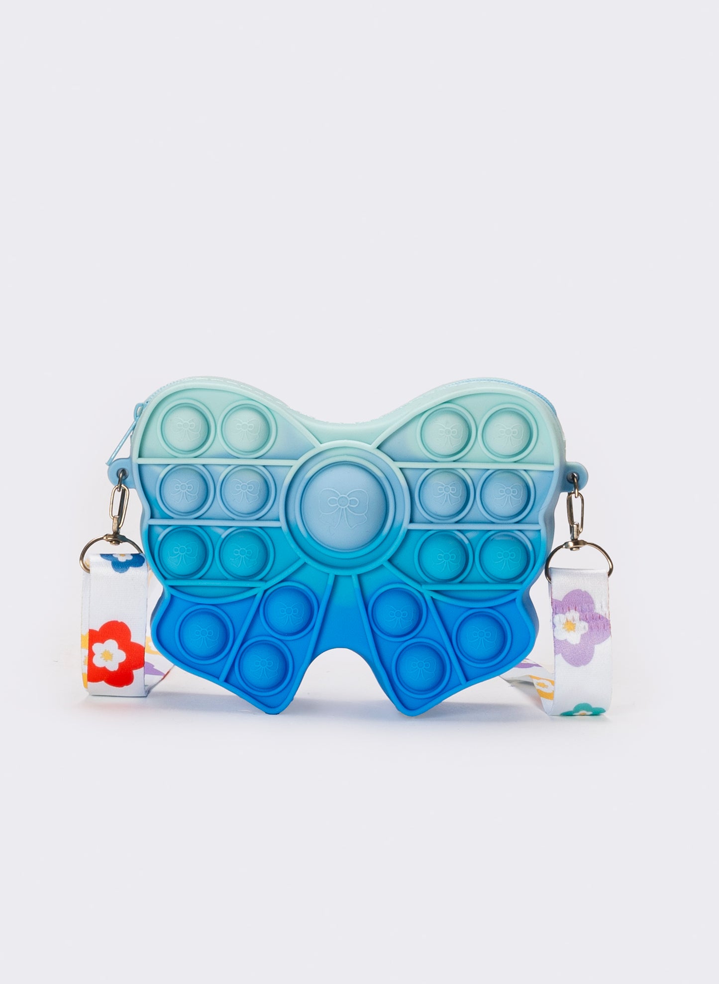 Borsetta bambina fiocco pop it - Turchese