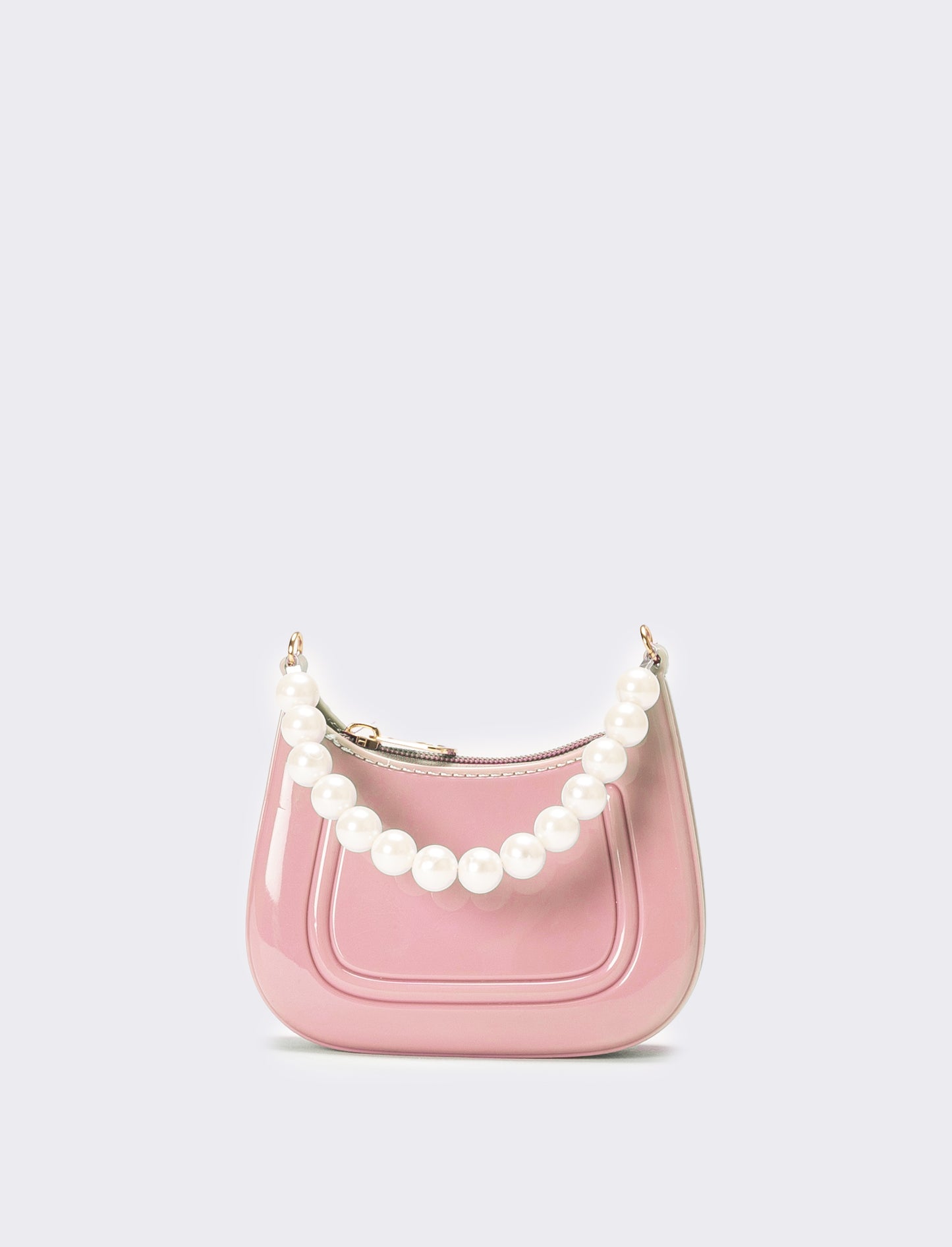 Borsa bambina con manico perle - Pesca