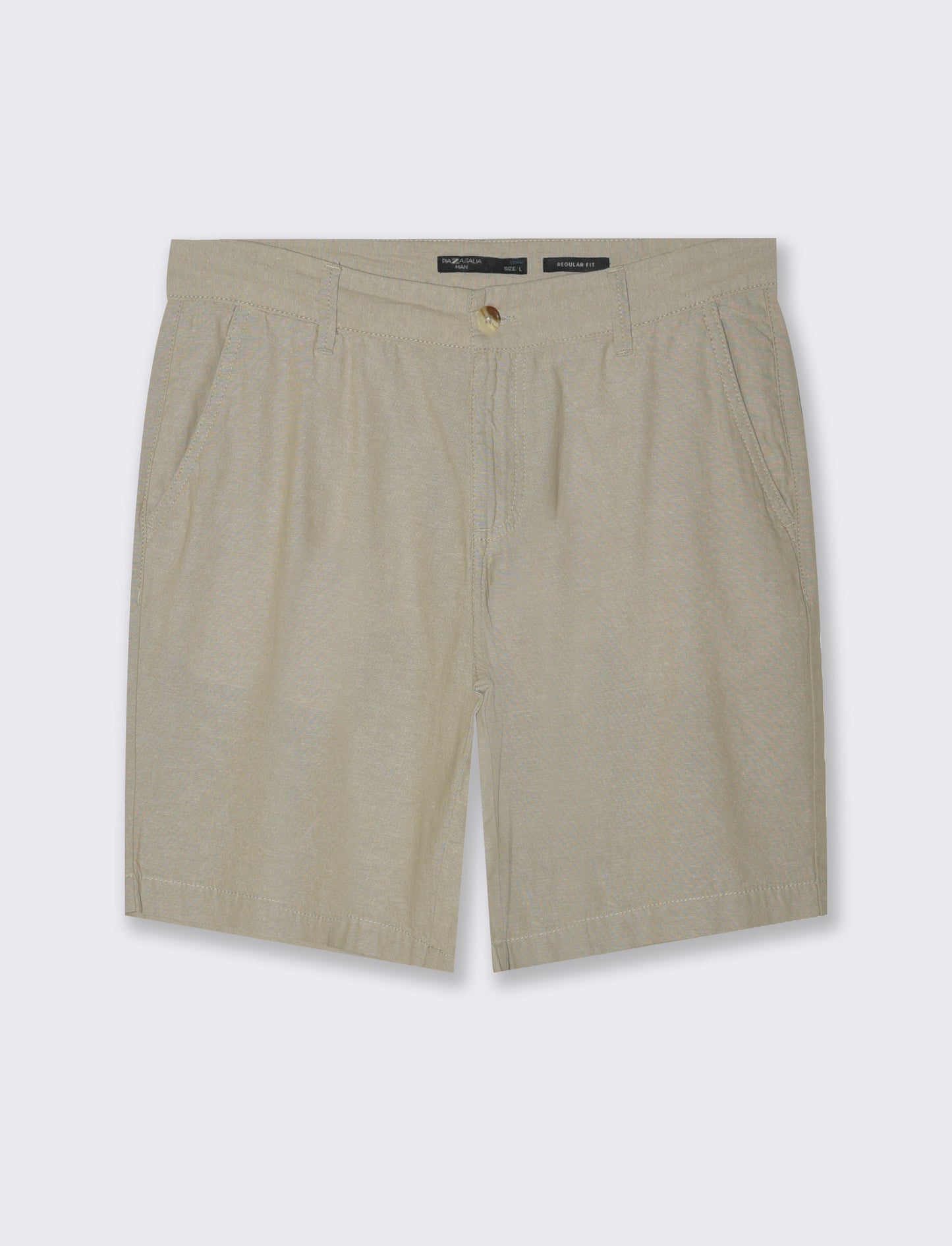 Pantaloni jogger in cotone effetto melange da uomo - Verde salvia