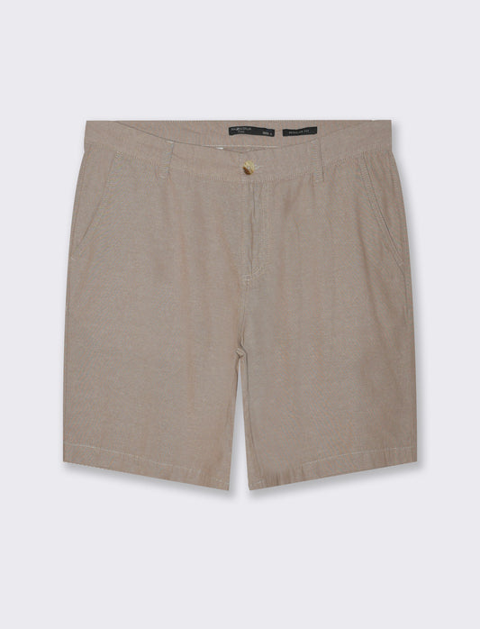 Pantaloni jogger in cotone effetto melange da uomo - Grigio tortora