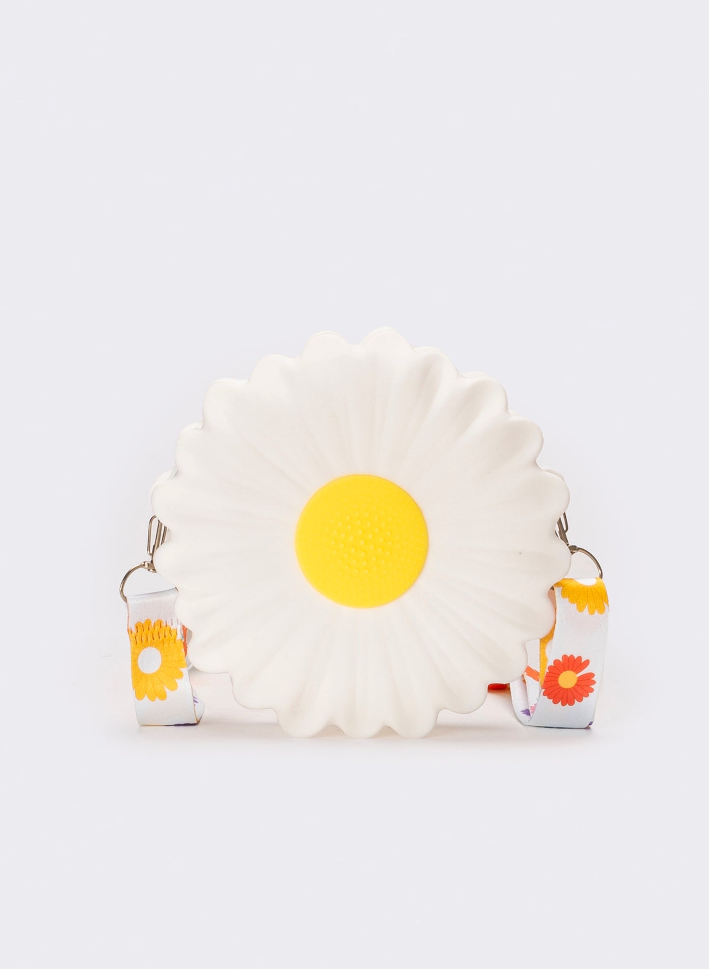 Borsetta bambina soft con fiore e tracolla - Bianco