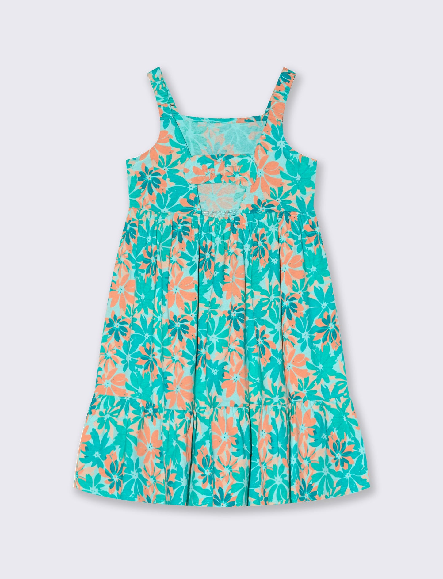 Girl's patterned dress for every occasion - Green