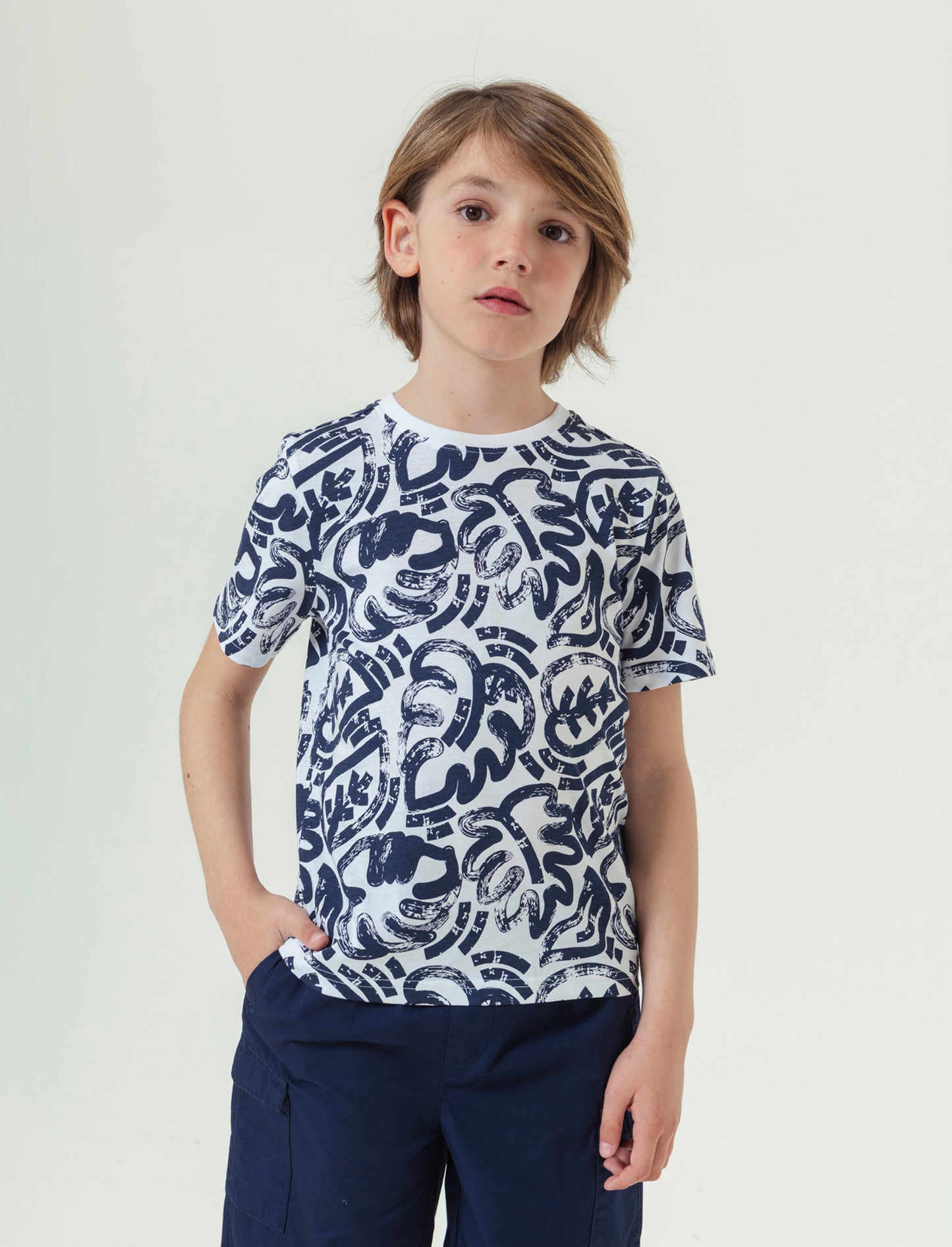T- shirt stampata da bambino - Bianco