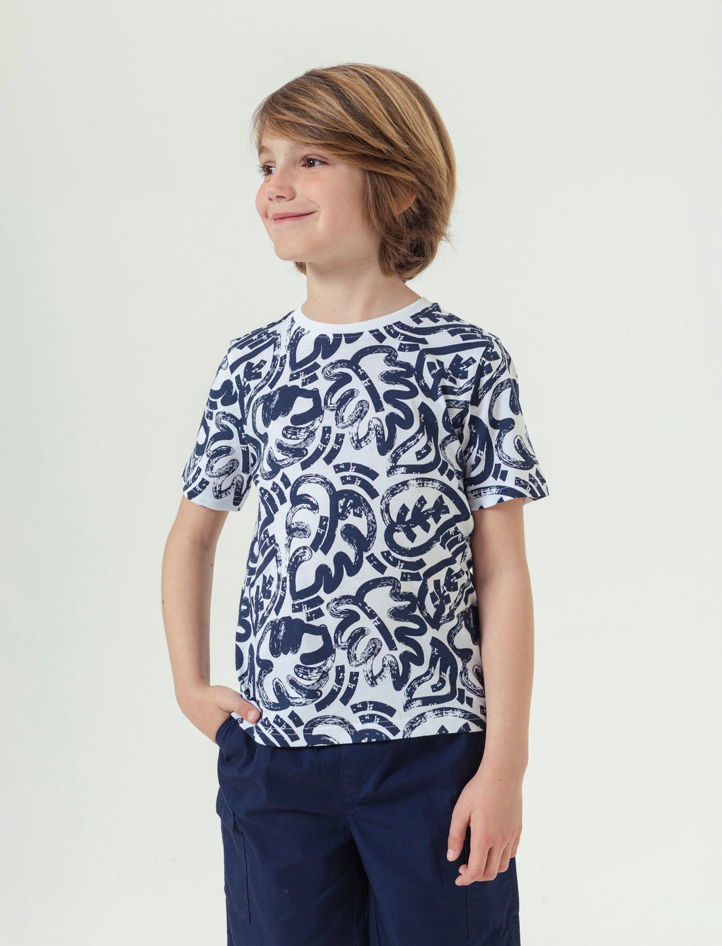 T- shirt stampata da bambino - Bianco