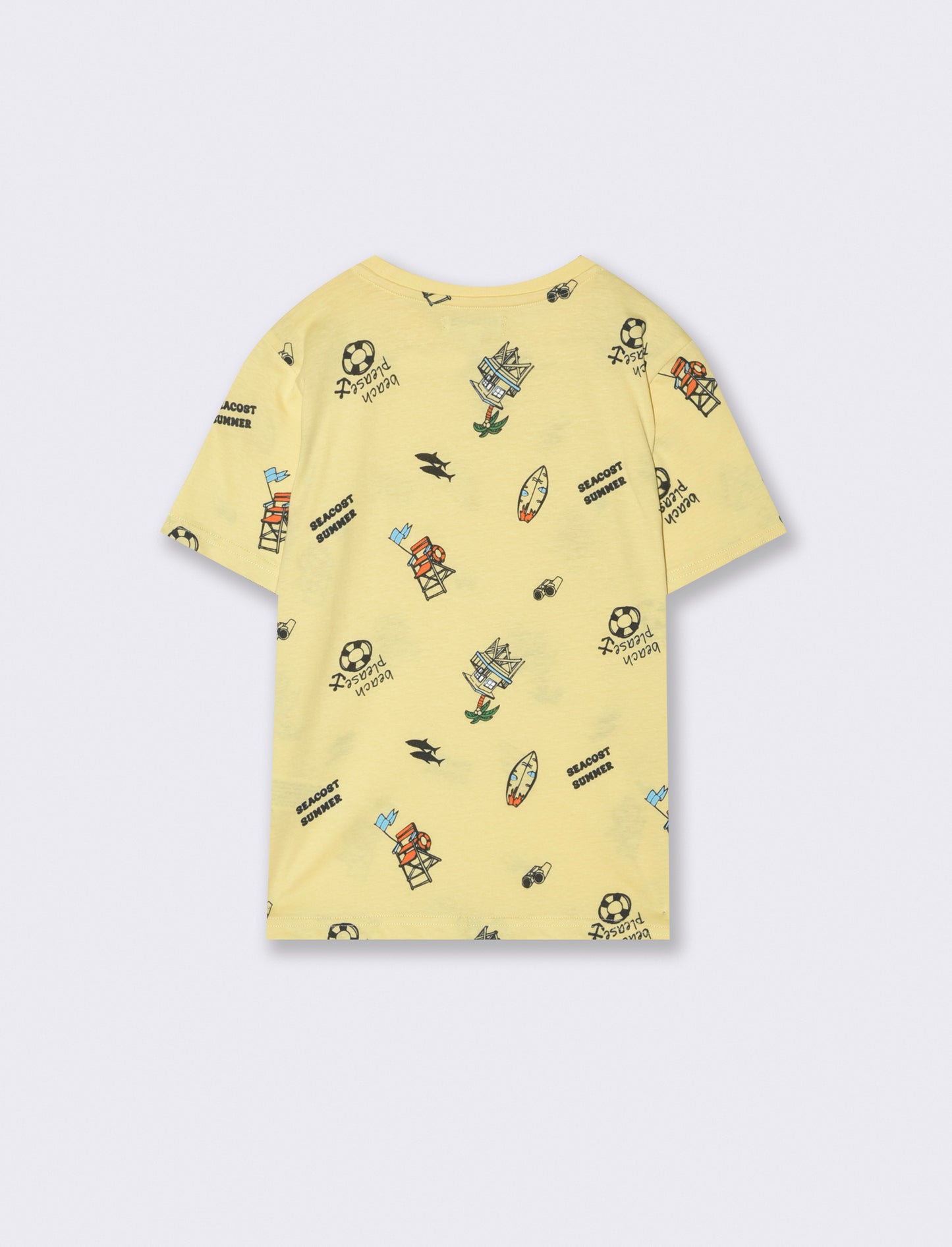 T- shirt stampata da bambino - Giallo