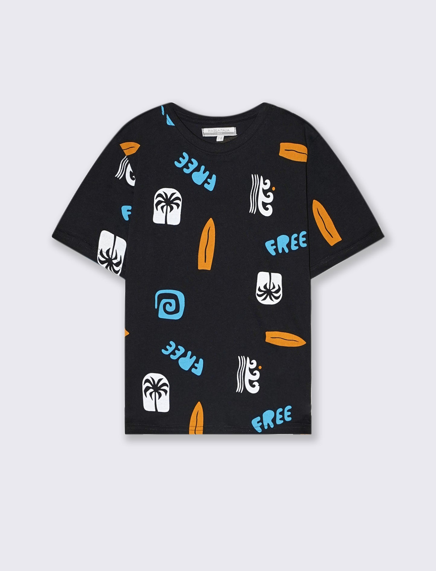 T- shirt stampata da bambino - Nero