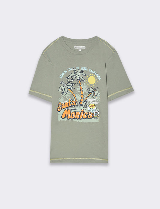 T-shirt da bambino - Verde salvia