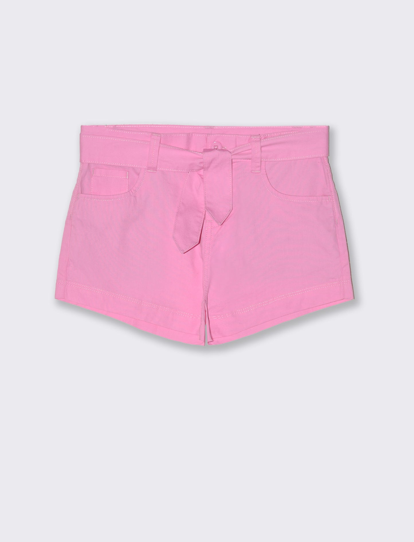 Short in popeline da bambina - Rosa