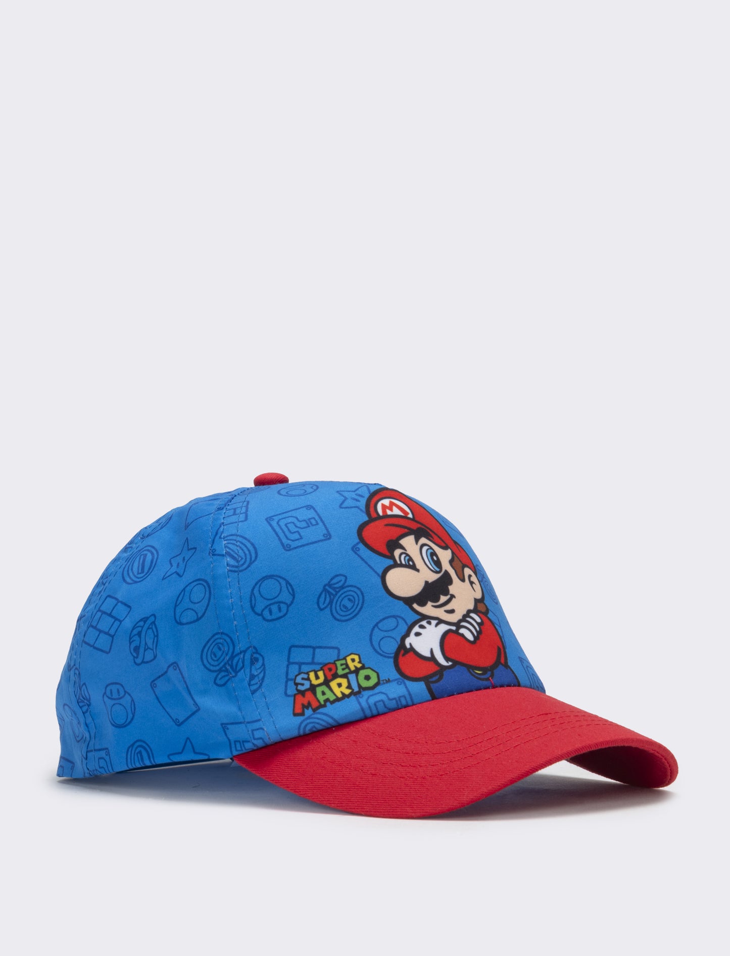 Cappello bambino modello baseball mario bros - Blu