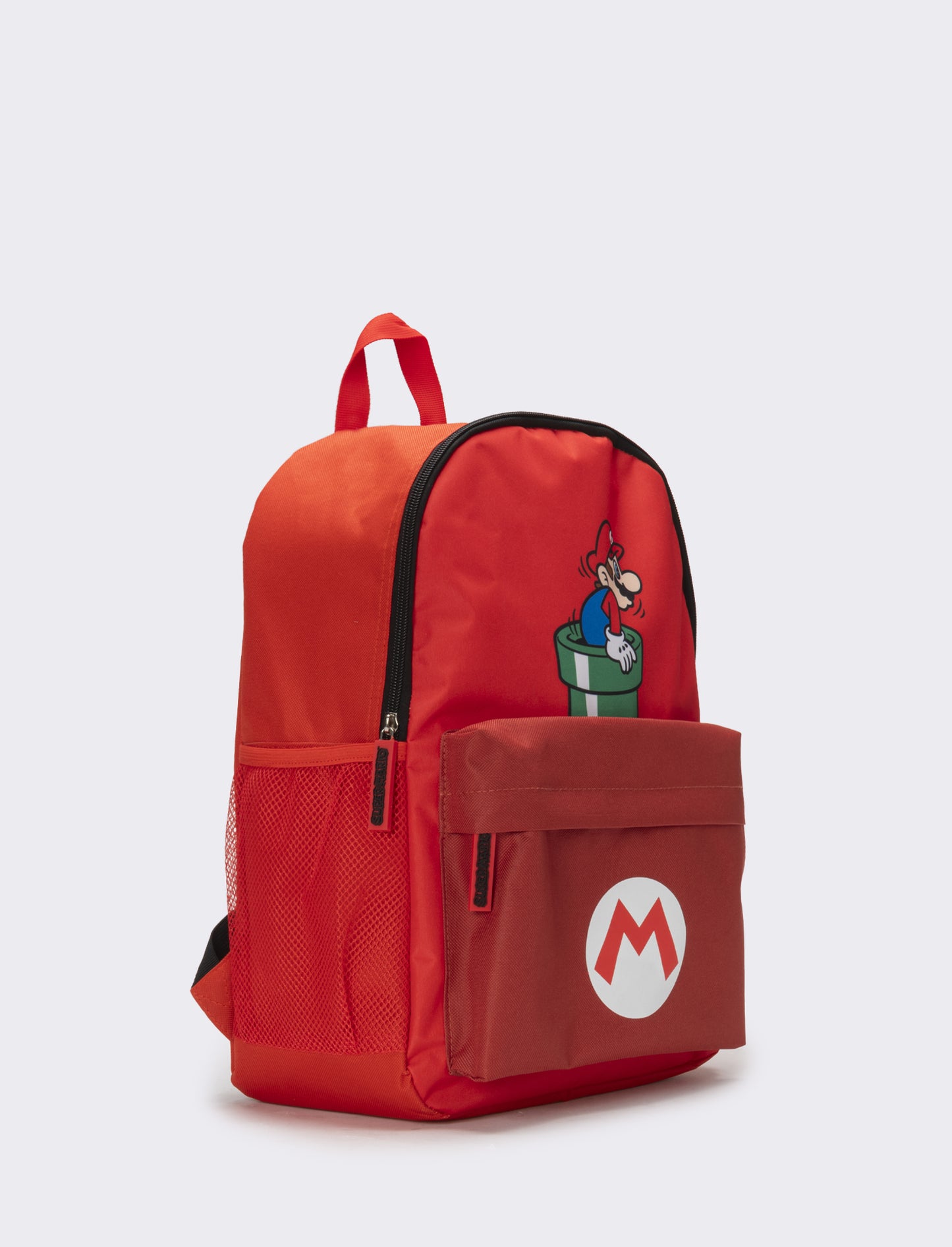 Zaino bambino con tasca avanti super mario bros - Rosso