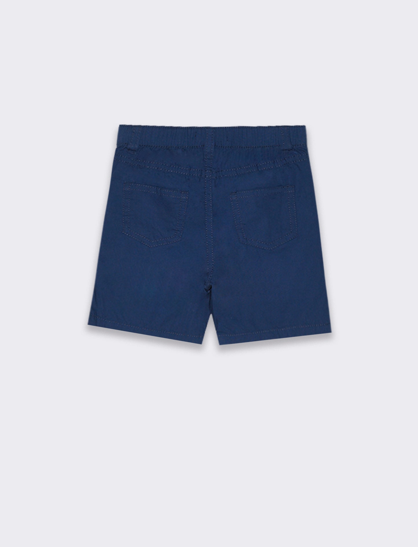 Bermuda in popeline da neonato - Blu