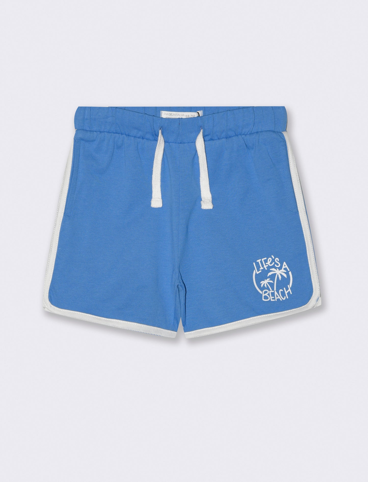 Bermuda con profili da neonato - Blu cobalto
