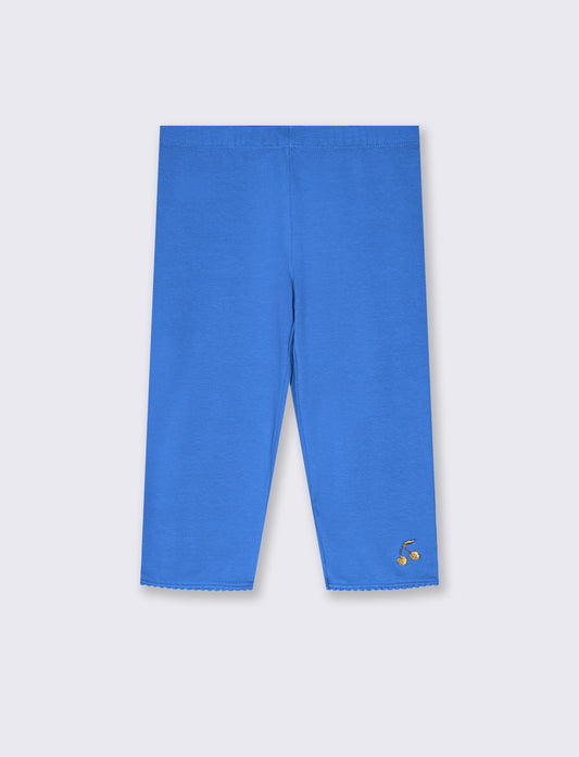Leggings a tre quarti. da bambina - Blu cobalto