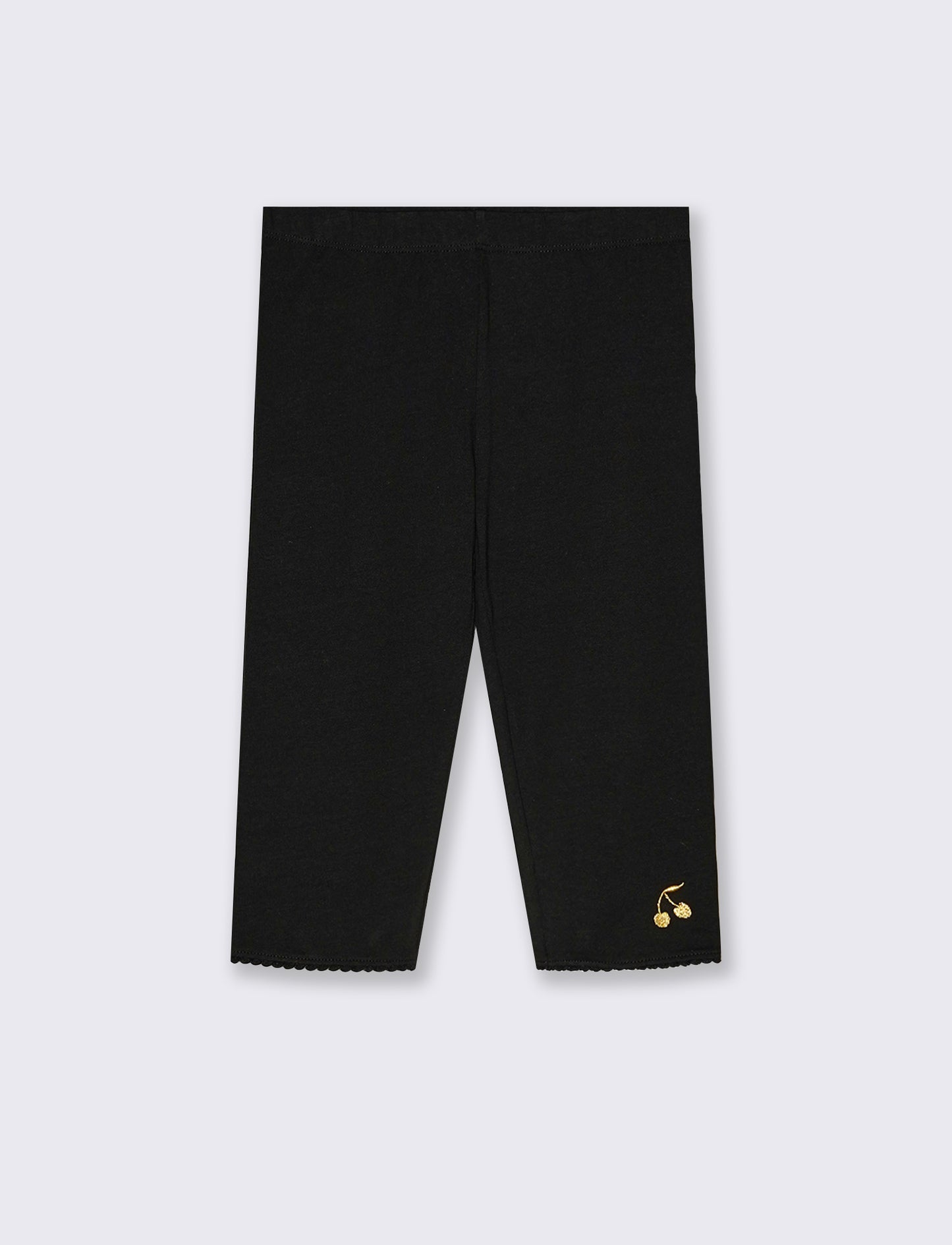 Leggings a tre quarti. da bambina - Nero