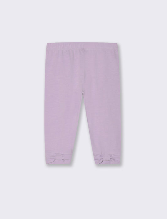Leggings corto da bambina - Lilla