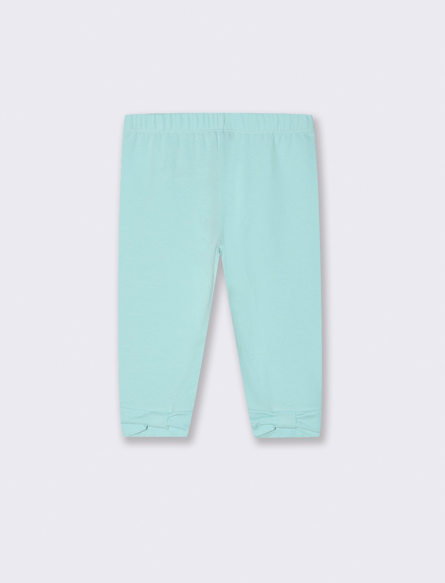 Leggings corto da bambina - Verde acqua