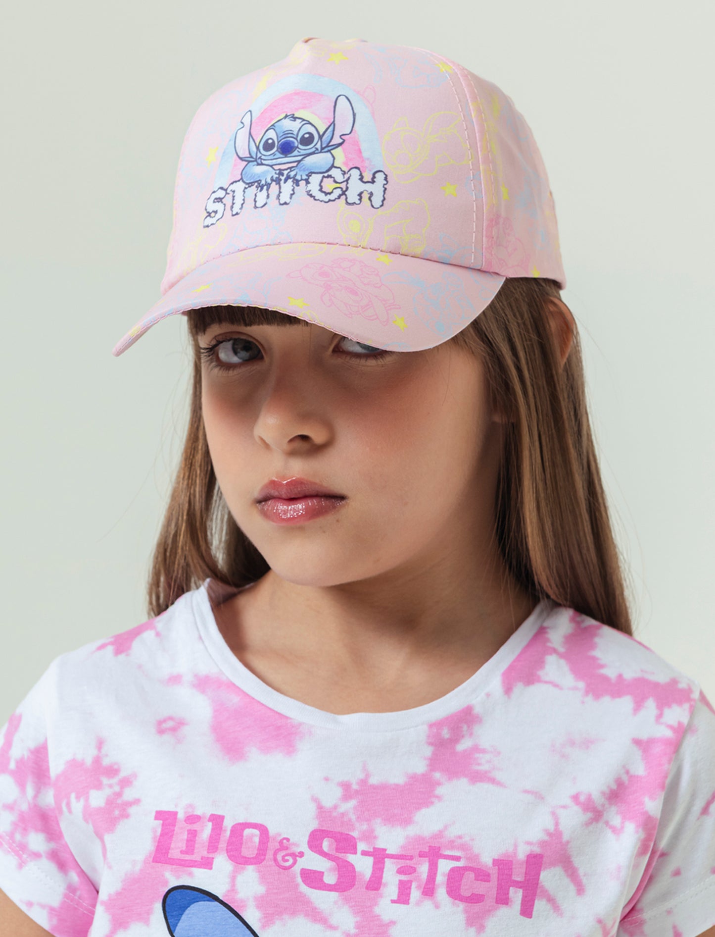 Cappello bambina stitch baseball - Rosa