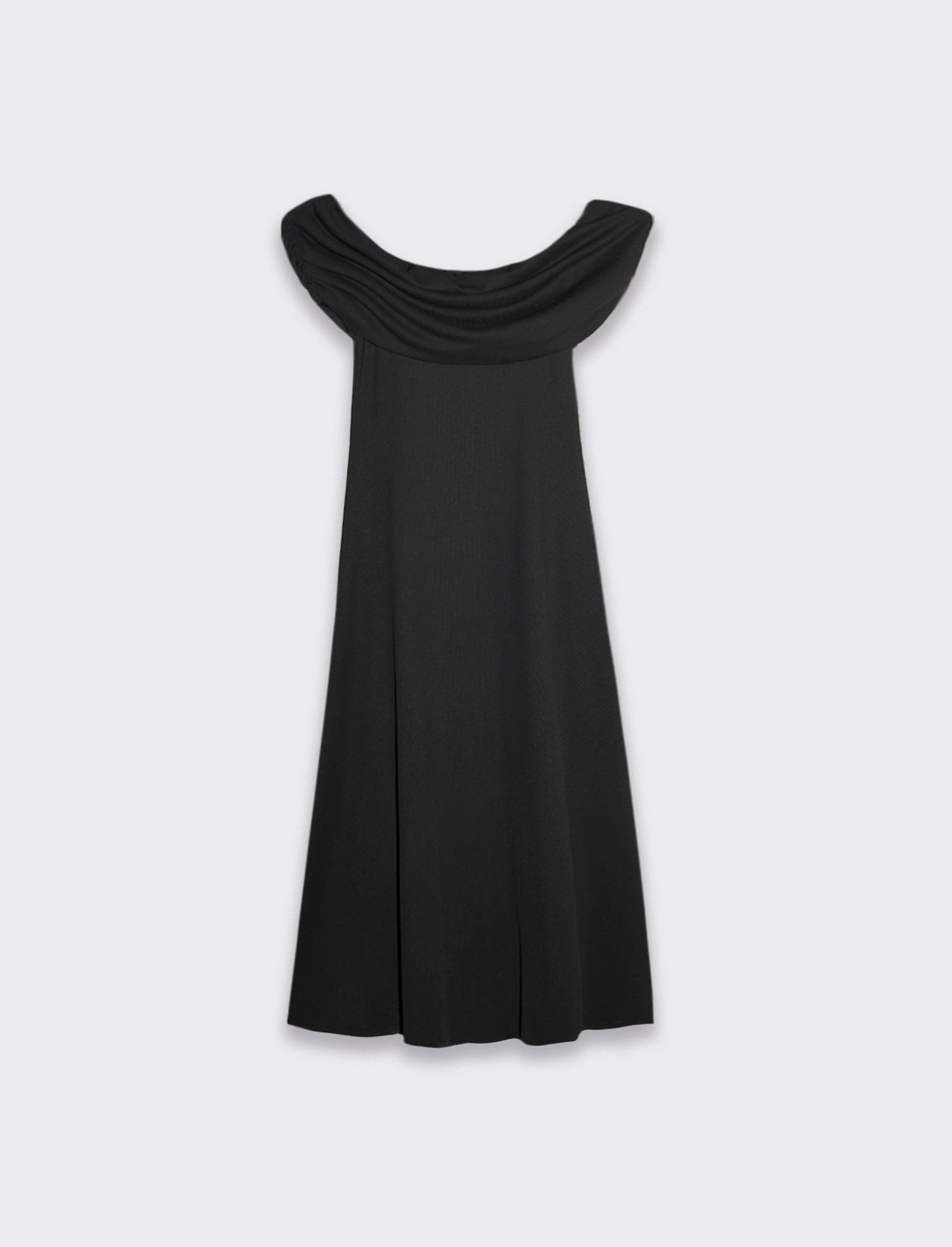 Elegant Strapless Maxi Dress for Women - Black