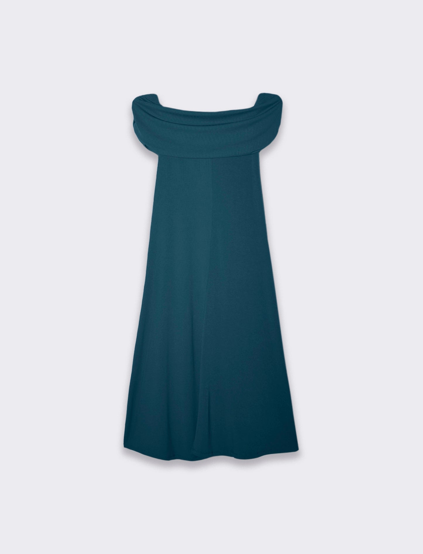 Elegant Strapless Maxi Dress for Women - Green