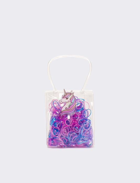 Borsetta per elastici per capelli - Rosa