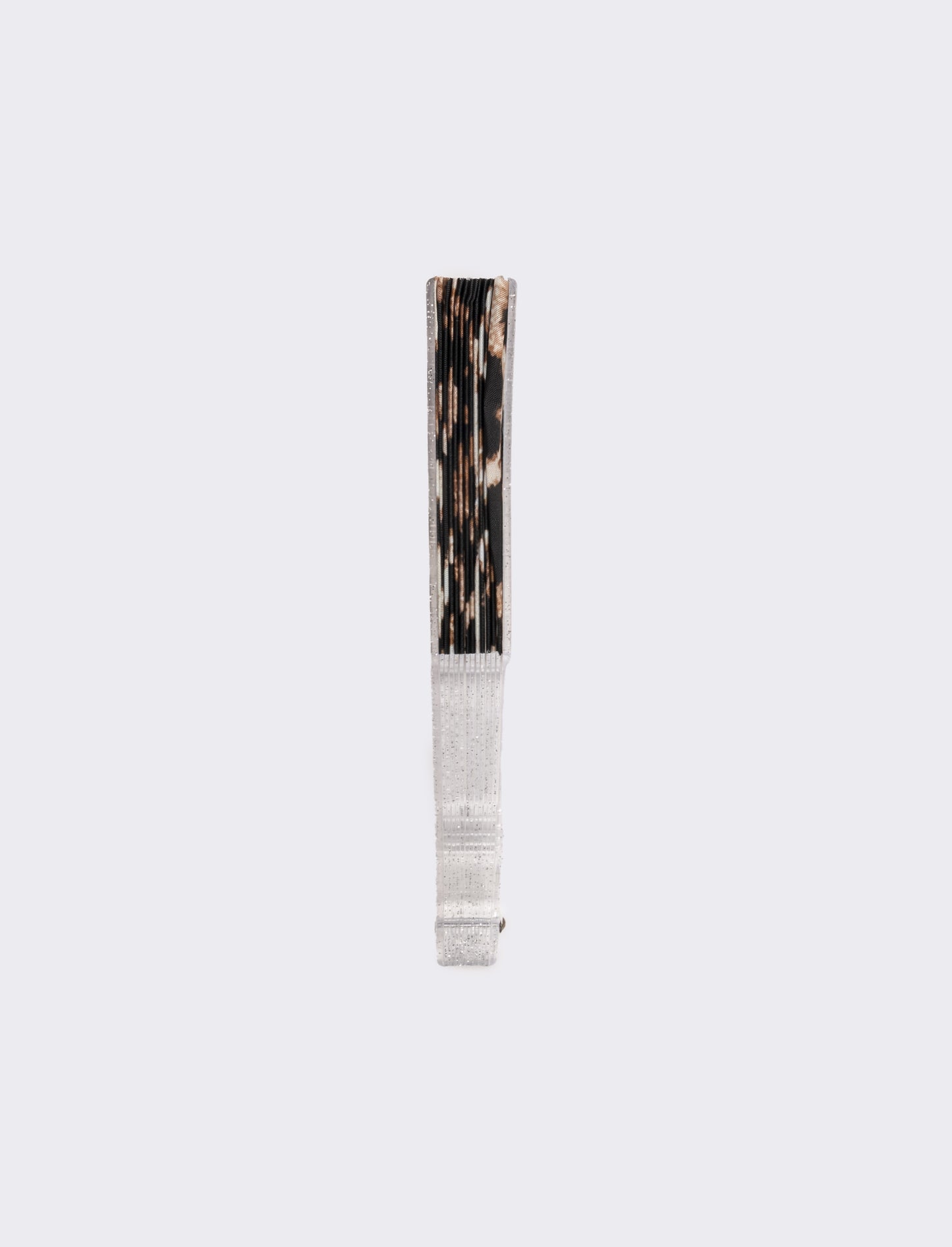 Ventaglio donna bianco -leopardato-fiori - Leopardato