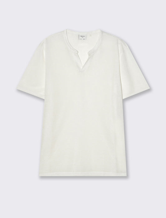 T-shirt coreana derby da uomo - Bianco