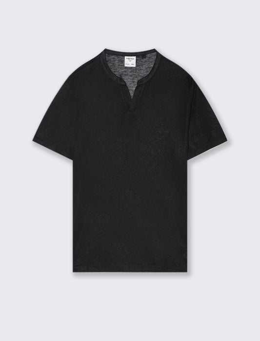 T-shirt coreana derby da uomo - Nero