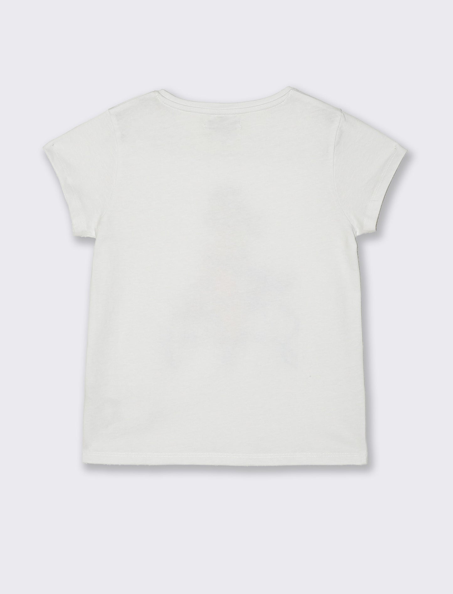 T-shirt con stampa multicolor da bambina - Bianco