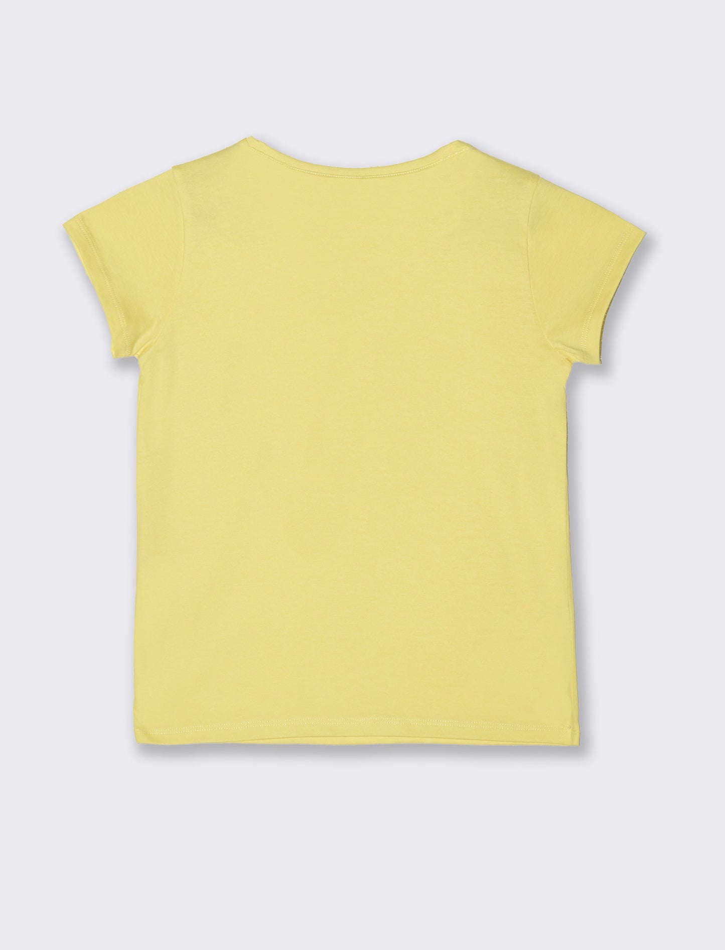 T-shirt con stampa multicolor da bambina - Giallo limone