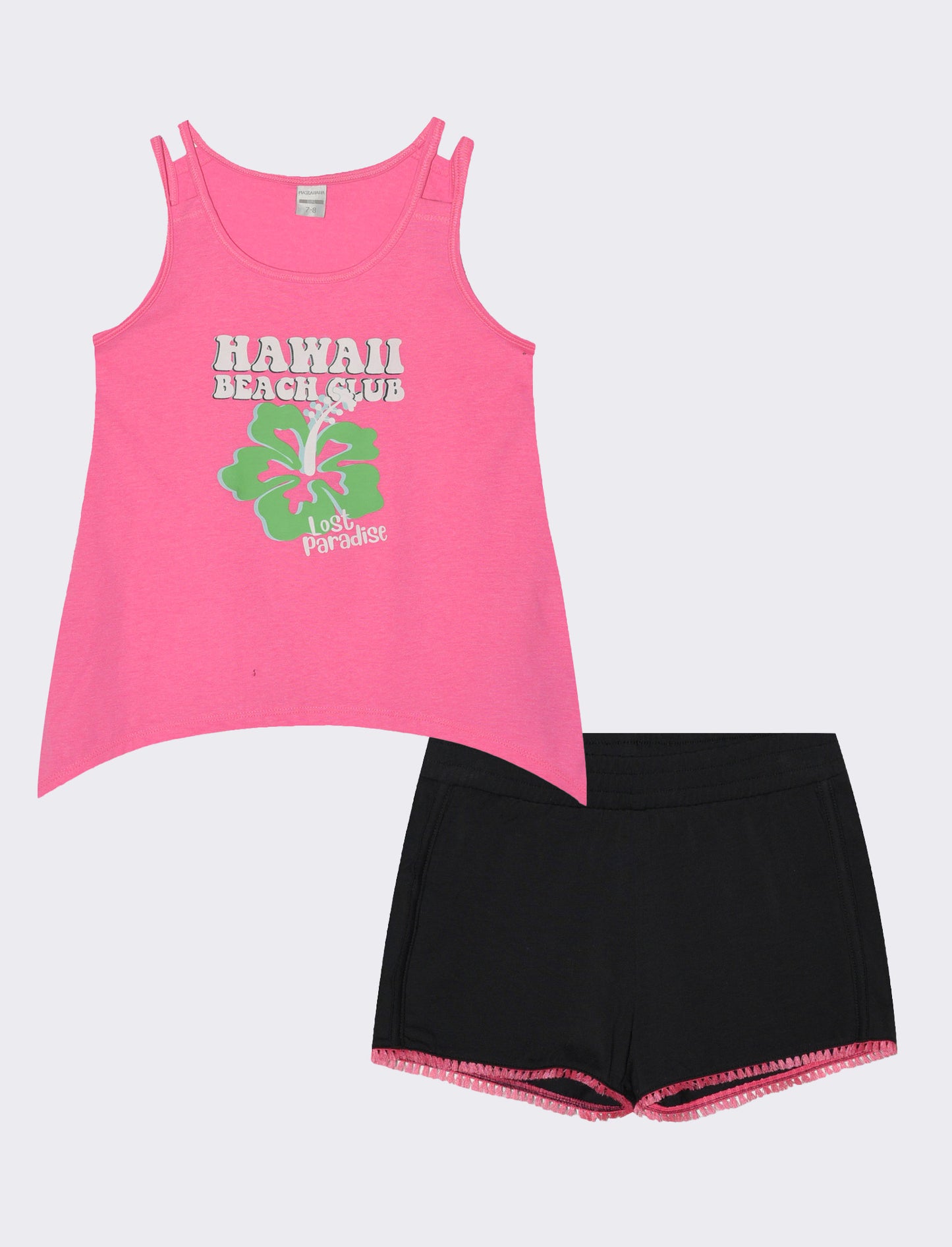 Set due pezzi bambina - Fuxia
