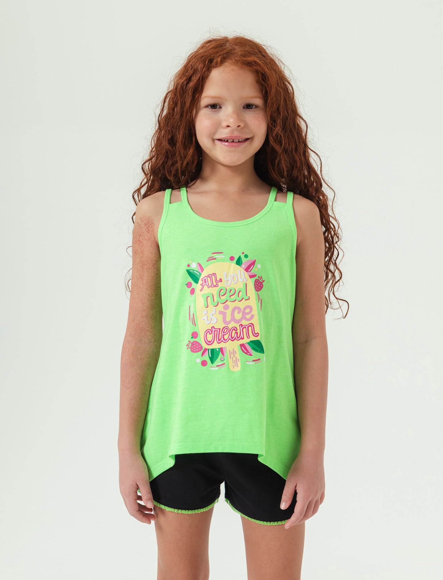 Set due pezzi bambina - Verde