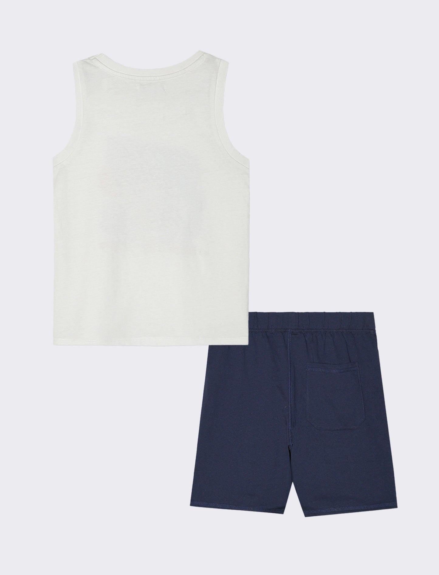 Set due pezzi con canotta da bambino - Bianco