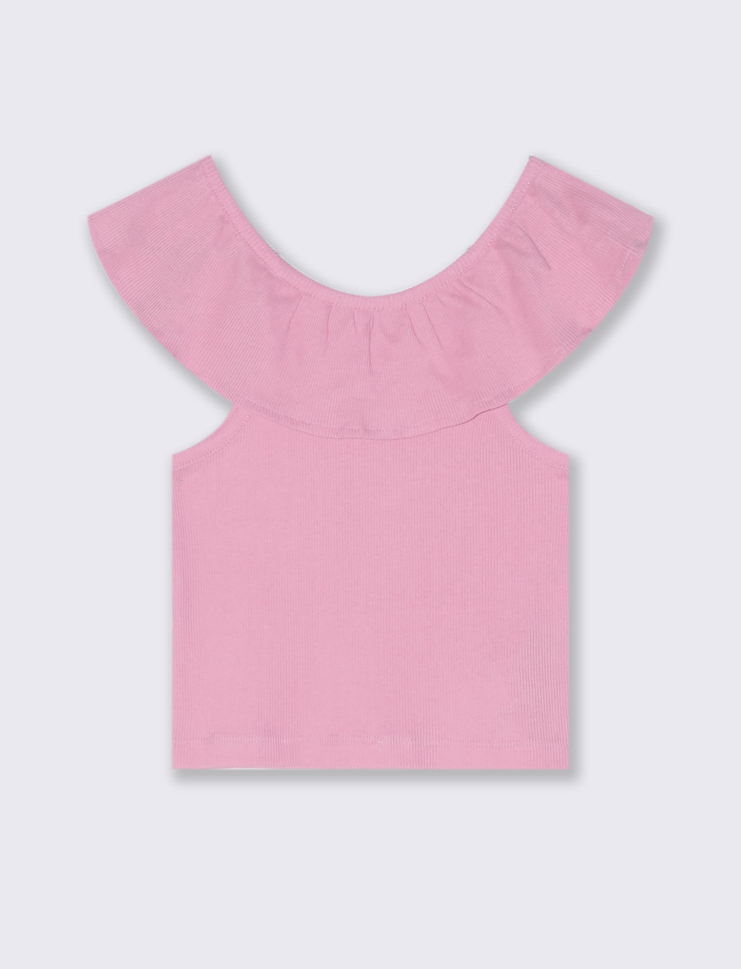 Top rouches. da bambina - Rosa