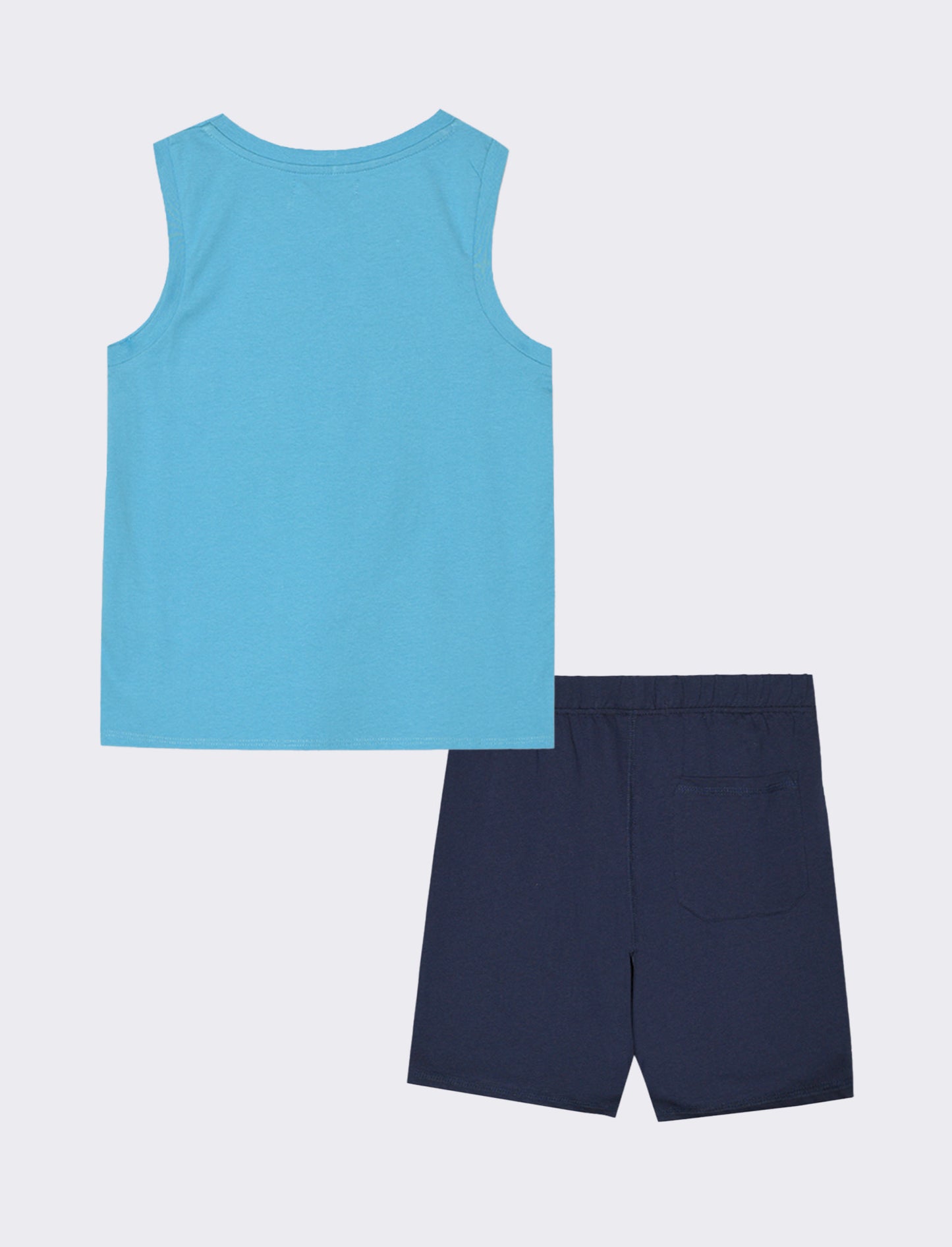Set due pezzi con canotta da bambino - Turchese