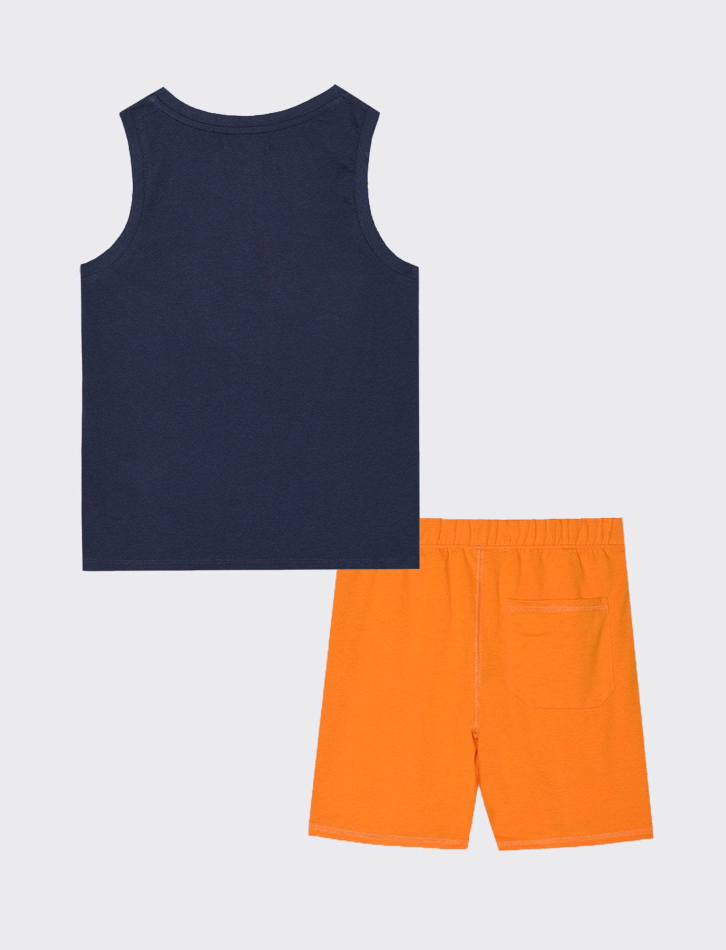 Set due pezzi con canotta da bambino - Blu