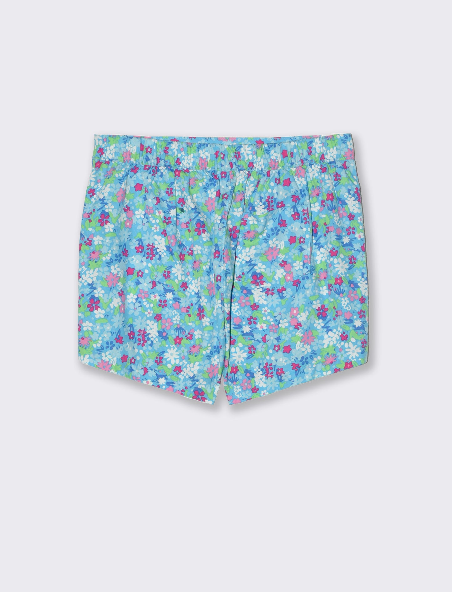 Short in popeline da bambina - Turchese