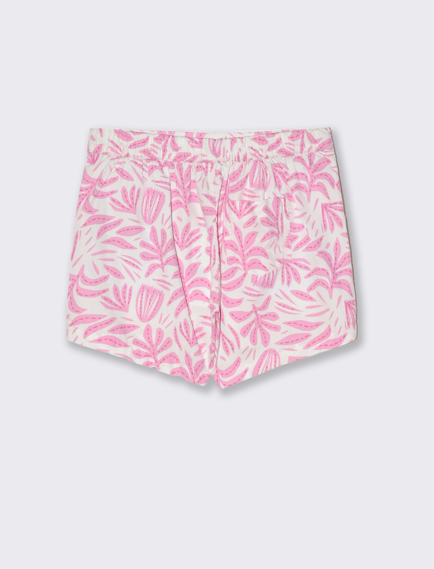 Short in popeline da bambina - Rosa