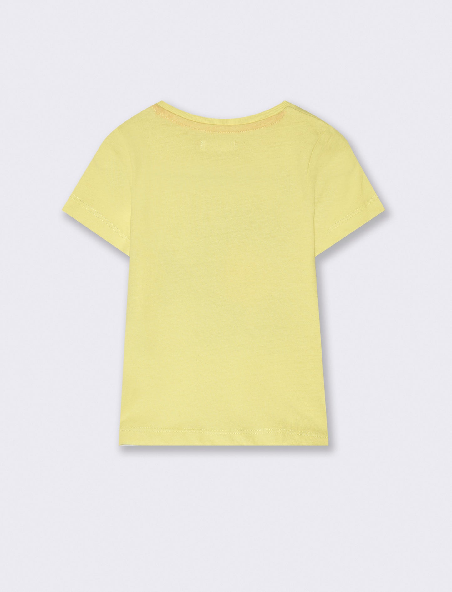 T shirt girocollo con stampa da neonato - Giallo limone