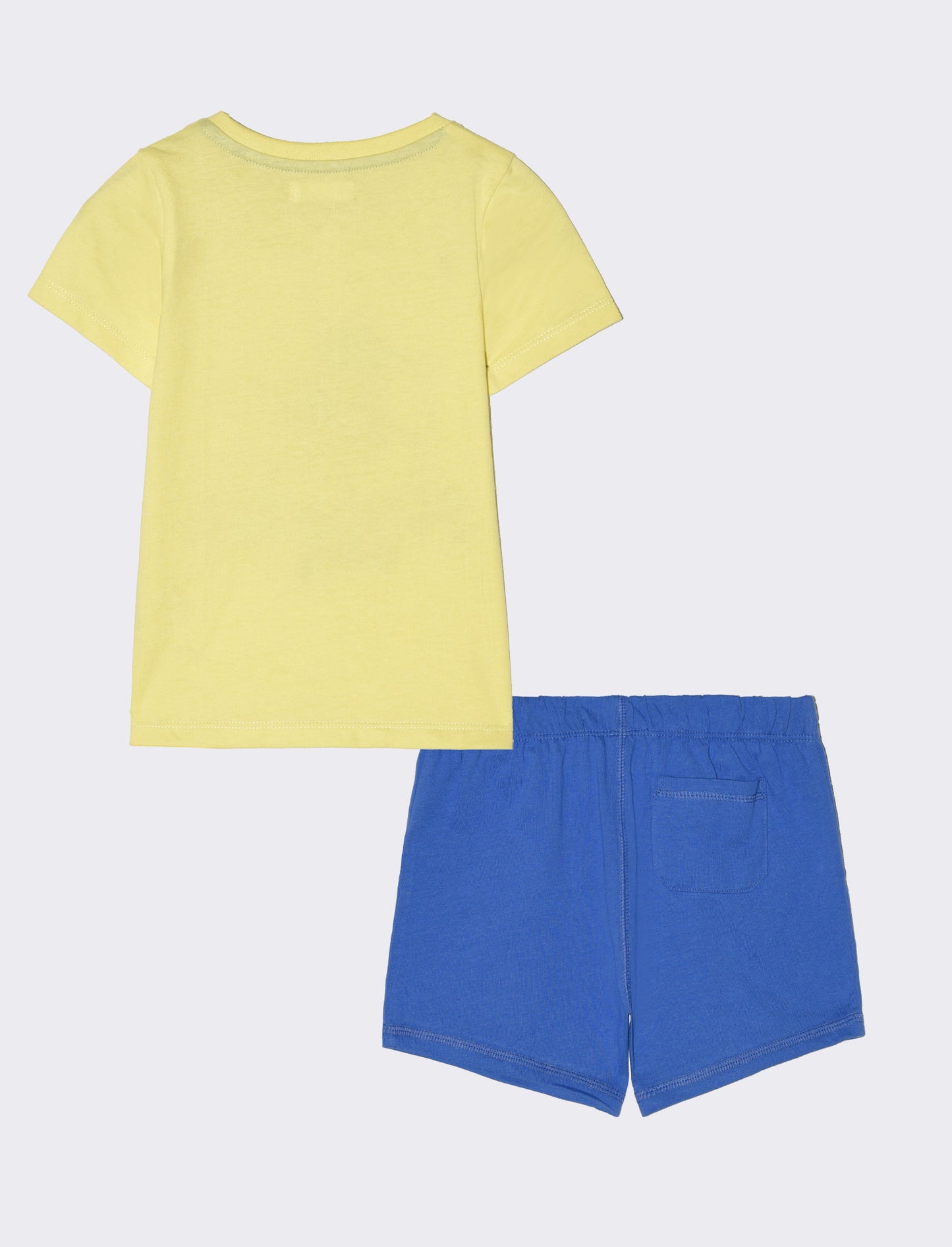 Completo maglietta e shorts da neonato - Giallo