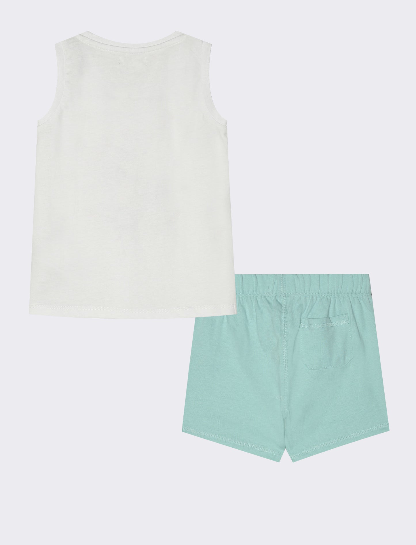 Completo canotta e shorts da neonato - Bianco