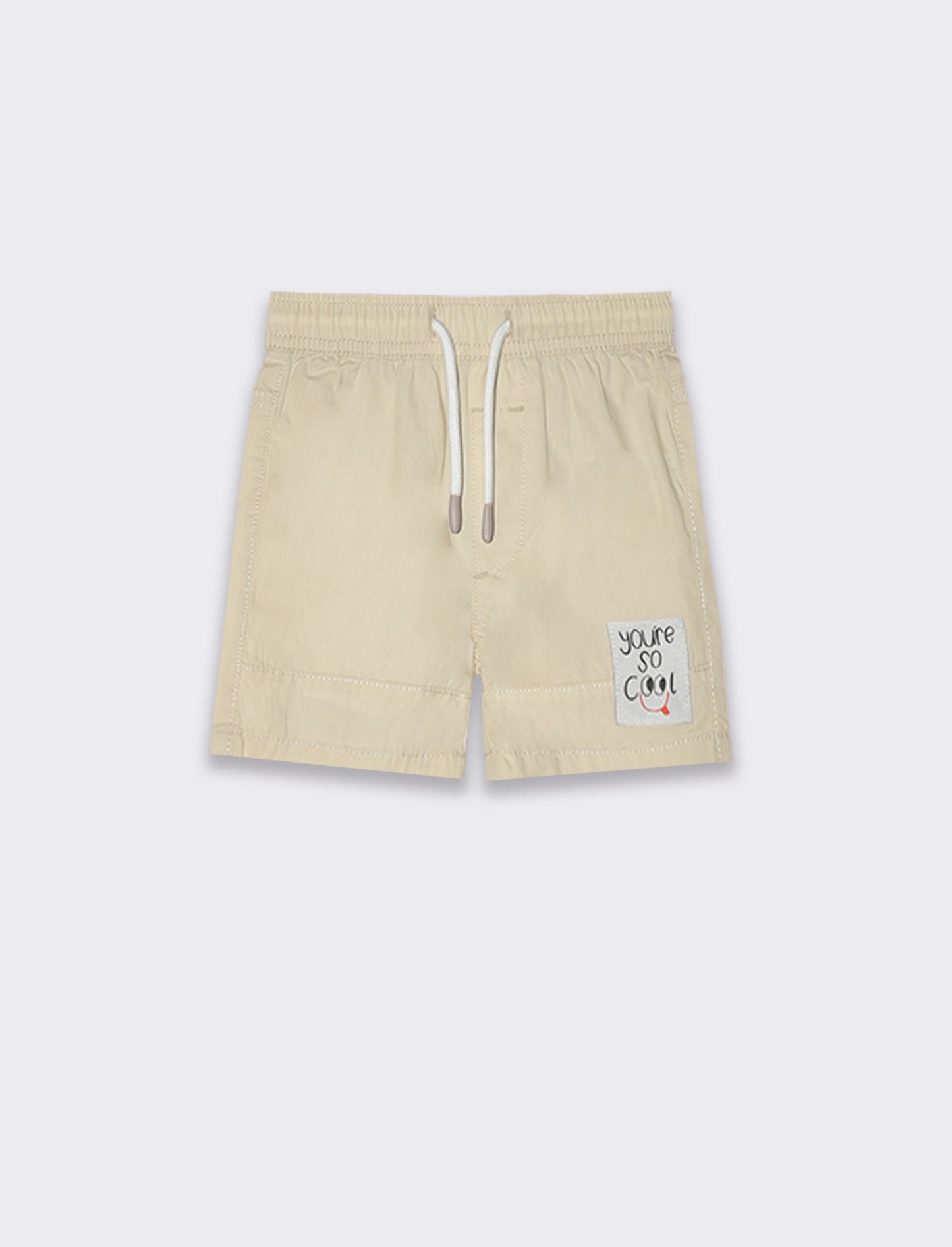 Bermuda con coulisse da neonato - Beige
