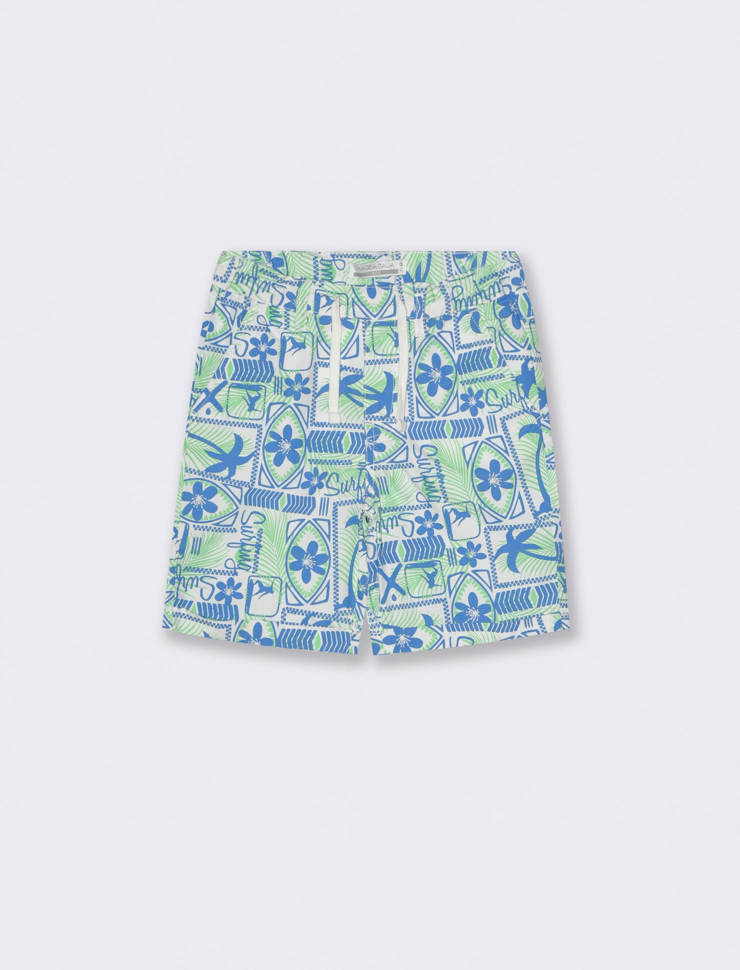 Short stampato da bambino - Bianco