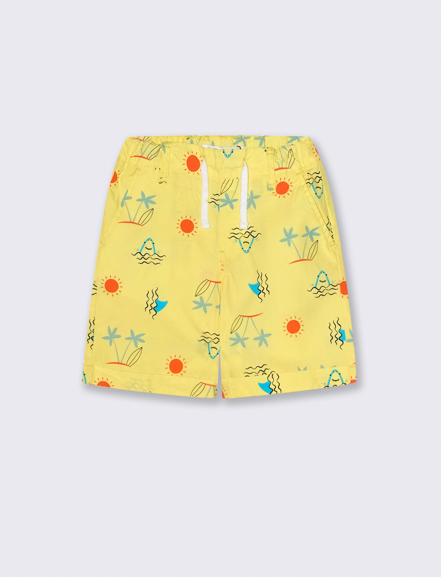 Short stampato da bambino - Giallo
