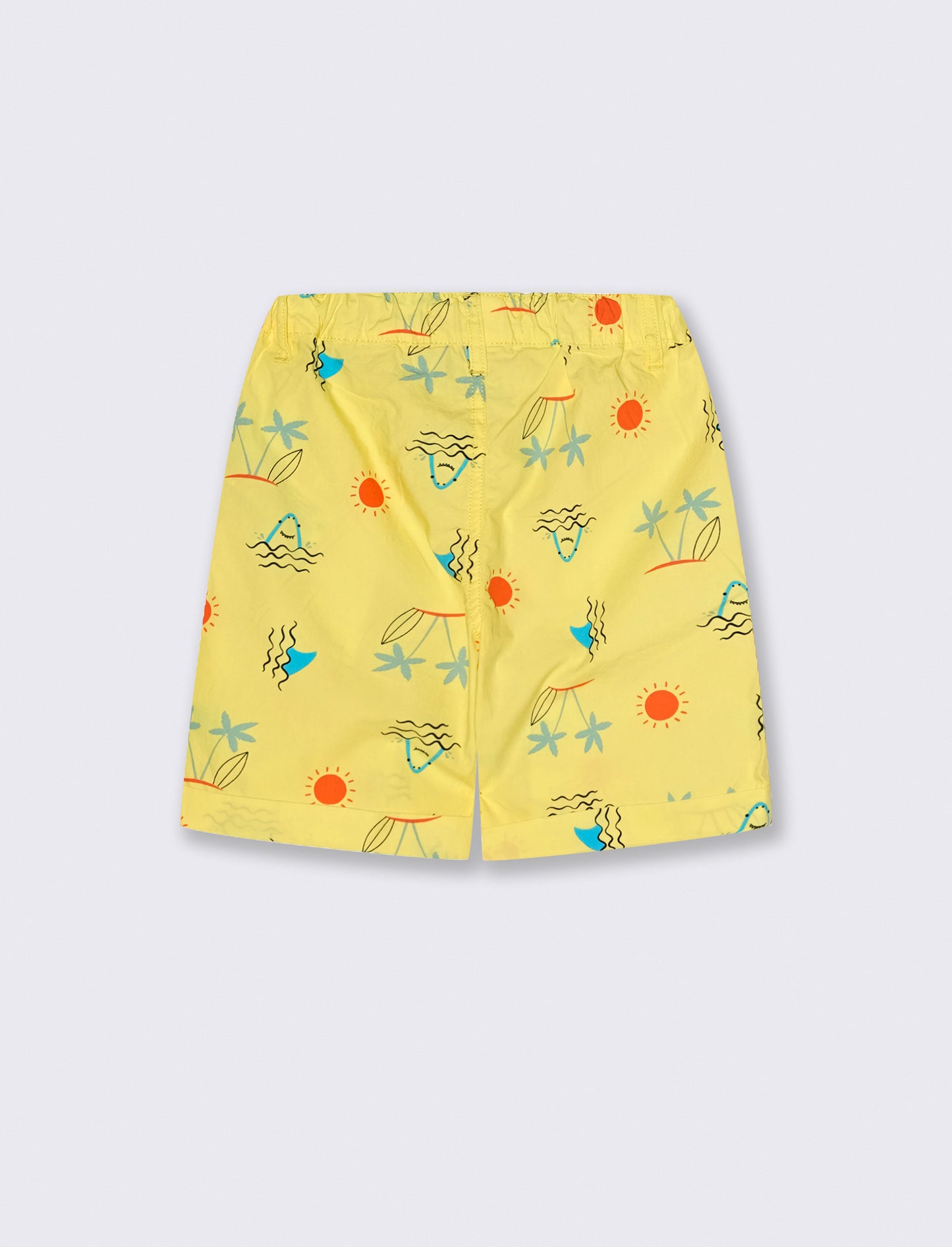 Short stampato da bambino - Giallo