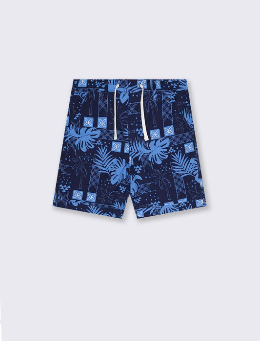 Short stampato da bambino - Blu